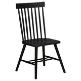 Hamlyn Black 5-Piece Round Wood Dining Set from Coaster - Luna Furniture