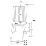 Hamlyn Black 5-Piece Round Wood Dining Set from Coaster - Luna Furniture