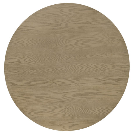 Hamlyn Black and Natural Oak 5-Piece Round Wood Dining Set from Coaster - Luna Furniture