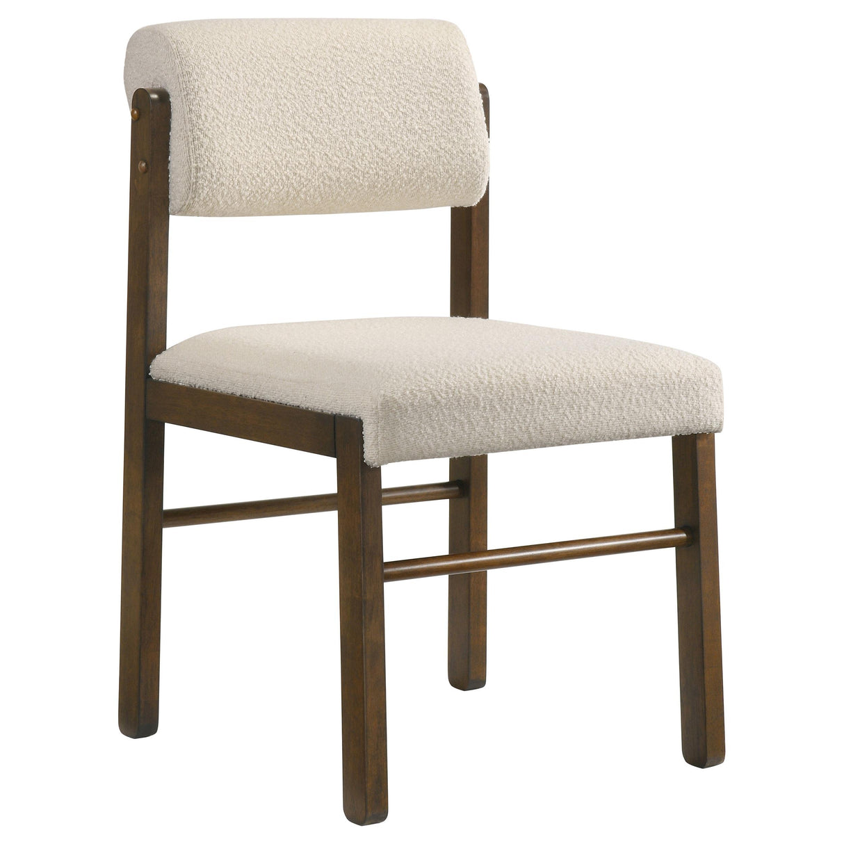 Hamlyn Walnut / Cream 5-Piece Round Wood Dining Set from Coaster - Luna Furniture