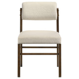 Hamlyn Walnut / Cream 5-Piece Round Wood Dining Set from Coaster - Luna Furniture