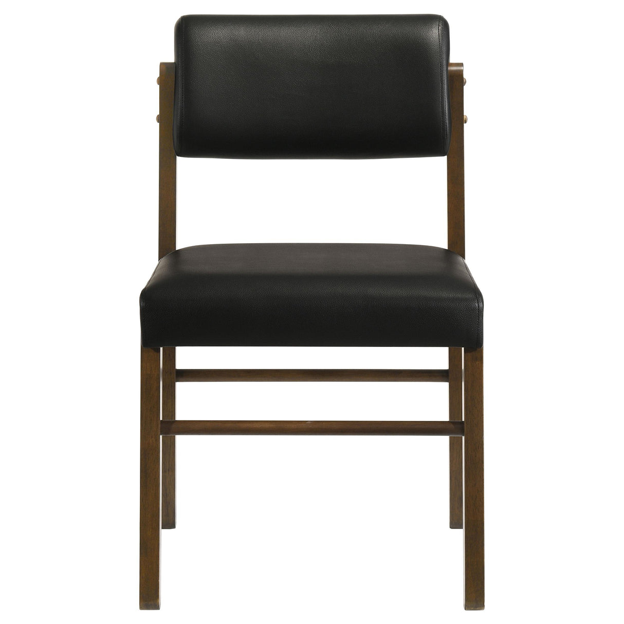 Hamlyn Walnut / Black 5-Piece Round Wood Dining Set from Coaster - Luna Furniture