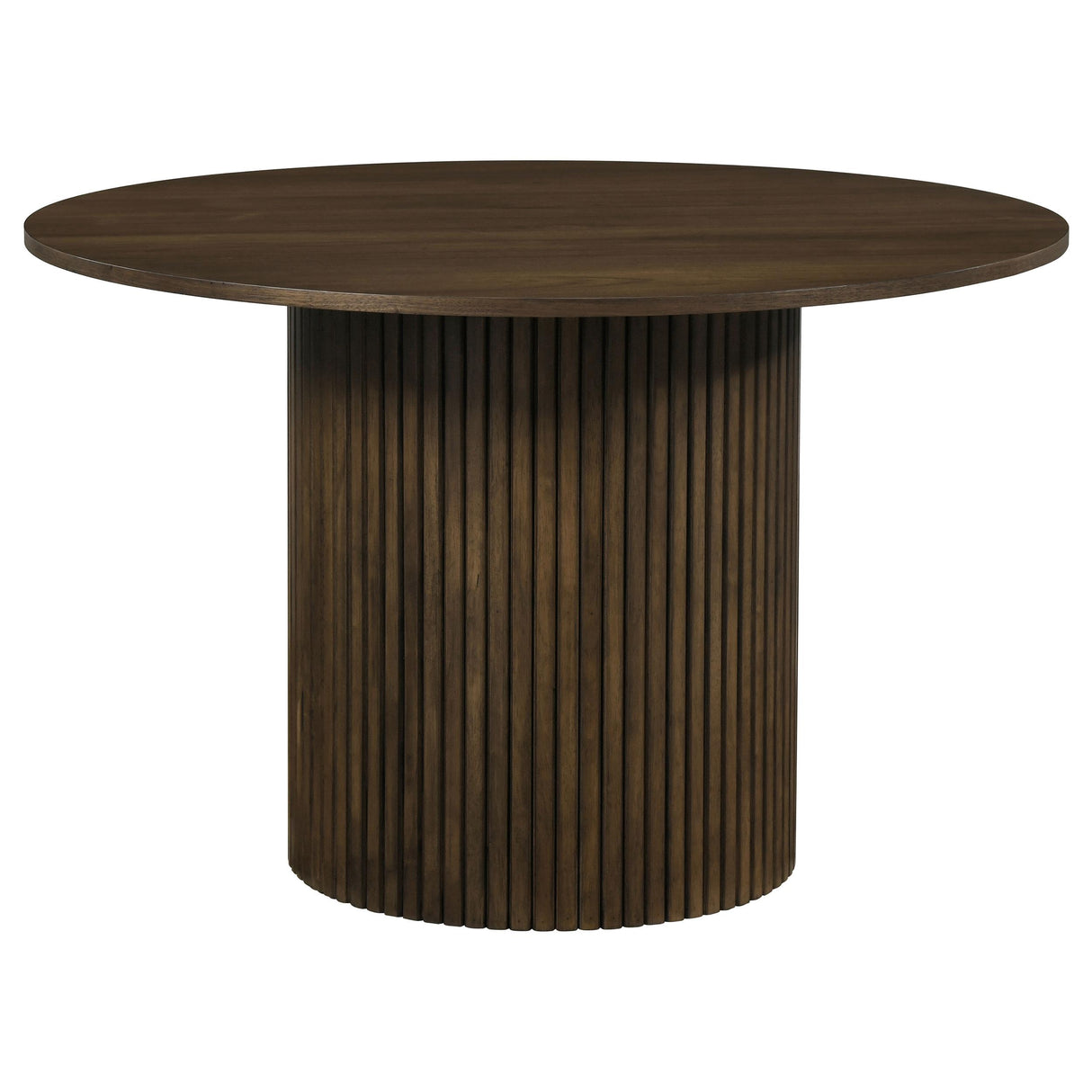 Hamlyn Walnut/ Gray 5-Piece Round Wood Dining Set from Coaster - Luna Furniture