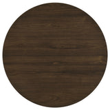 Hamlyn Walnut 43-inch Round Wood Dining Room Table from Coaster - Luna Furniture