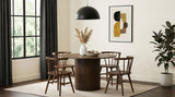 Hamlyn Walnut 43-inch Round Wood Dining Room Table from Coaster - Luna Furniture