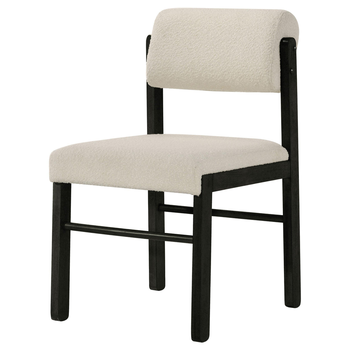 Kehoe Black / Cream Upholstered Dining Side Chair, Set of 2 from Coaster - Luna Furniture