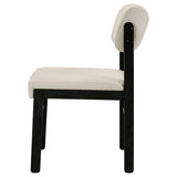 Kehoe Black / Cream Upholstered Dining Side Chair, Set of 2 from Coaster - Luna Furniture