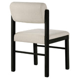 Kehoe Black / Cream Upholstered Dining Side Chair, Set of 2 from Coaster - Luna Furniture
