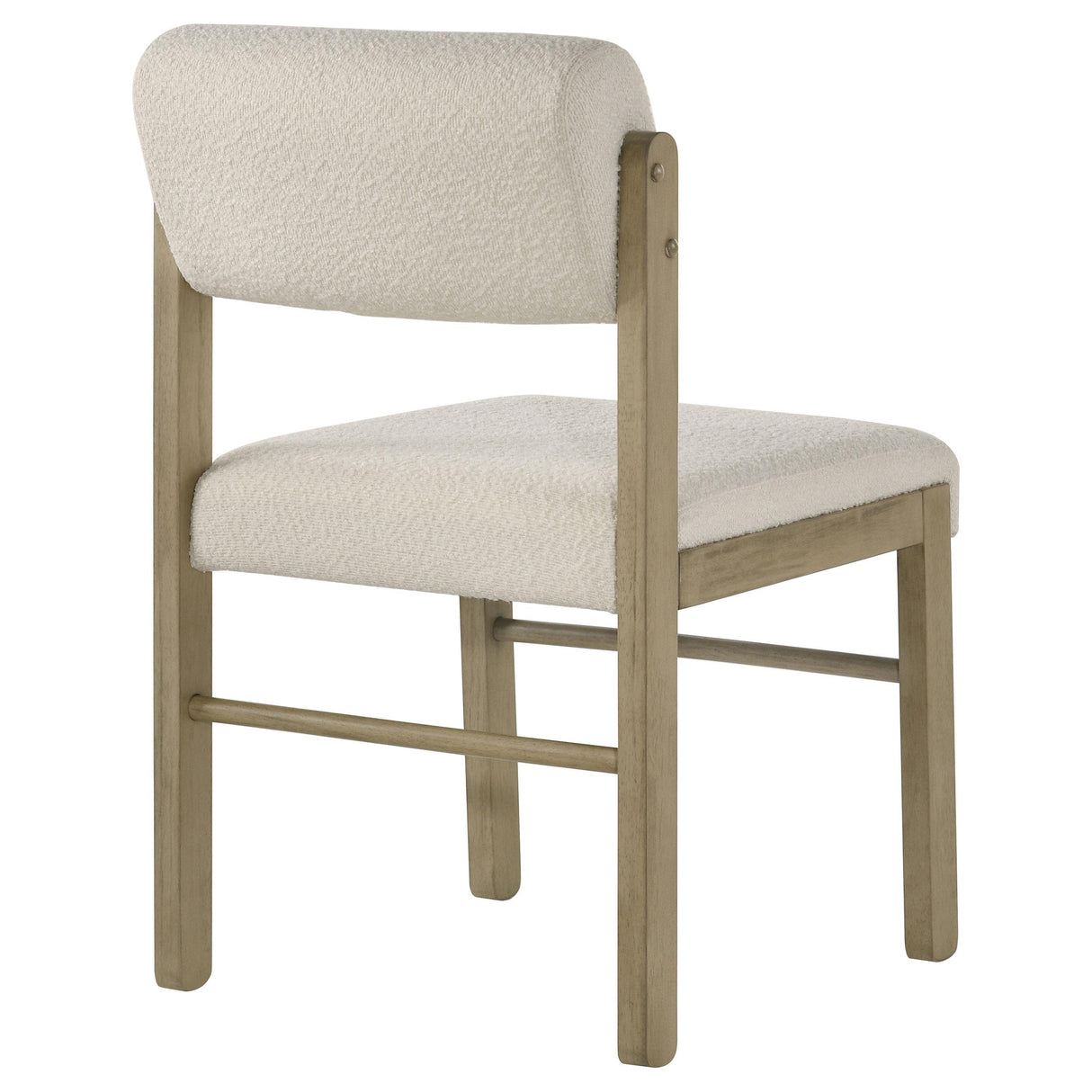 Kehoe Cream/Natural Oak Upholstered Dining Side Chair, Set of 2 from Coaster - Luna Furniture