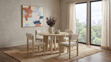 Kehoe Cream/Natural Oak Upholstered Dining Side Chair, Set of 2 from Coaster - Luna Furniture