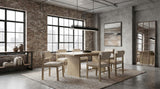 Kehoe Cream/Natural Oak Upholstered Dining Side Chair, Set of 2 from Coaster - Luna Furniture