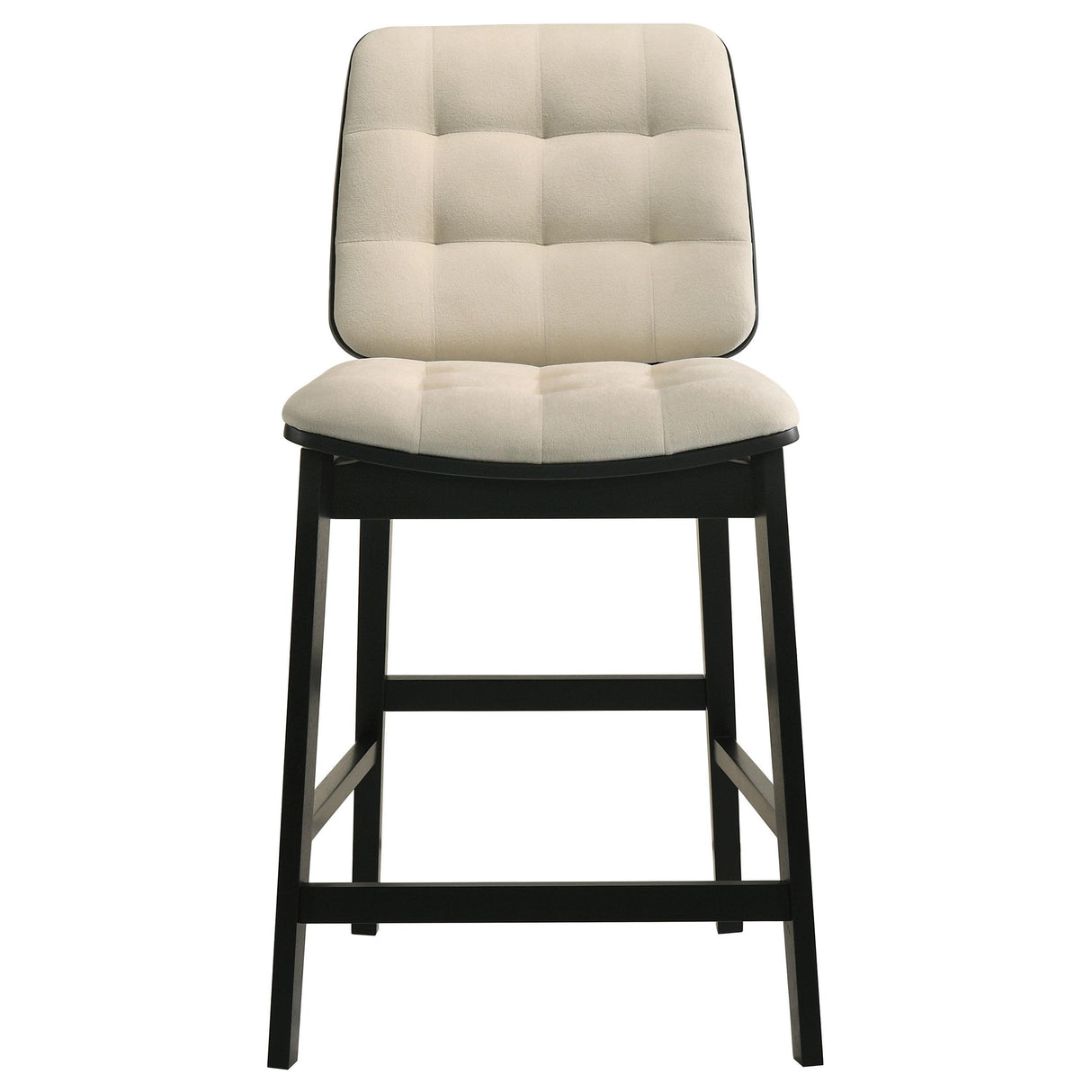 Hamlyn Black / Cream 5-piece Round Wood Counter Height Dining Set Cream and from Coaster - Luna Furniture