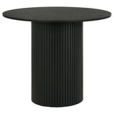 Hamlyn Black 43-inch Round Wood Counter Height Dining Table from Coaster - Luna Furniture