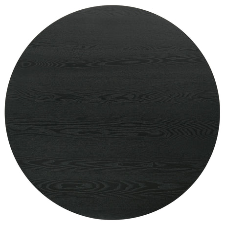 Hamlyn Black 43-inch Round Wood Counter Height Dining Table from Coaster - Luna Furniture