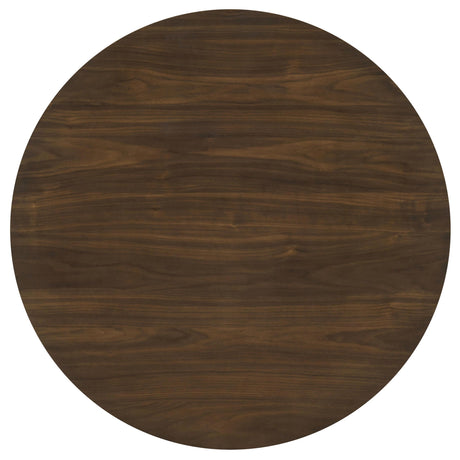 Hamlyn Walnut / Gray 5-Piece Round Wood Counter Height Set from Coaster - Luna Furniture