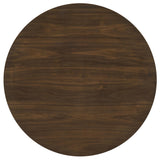Hamlyn Walnut 43-inch Round Wood Counter Height Dining Table from Coaster - Luna Furniture