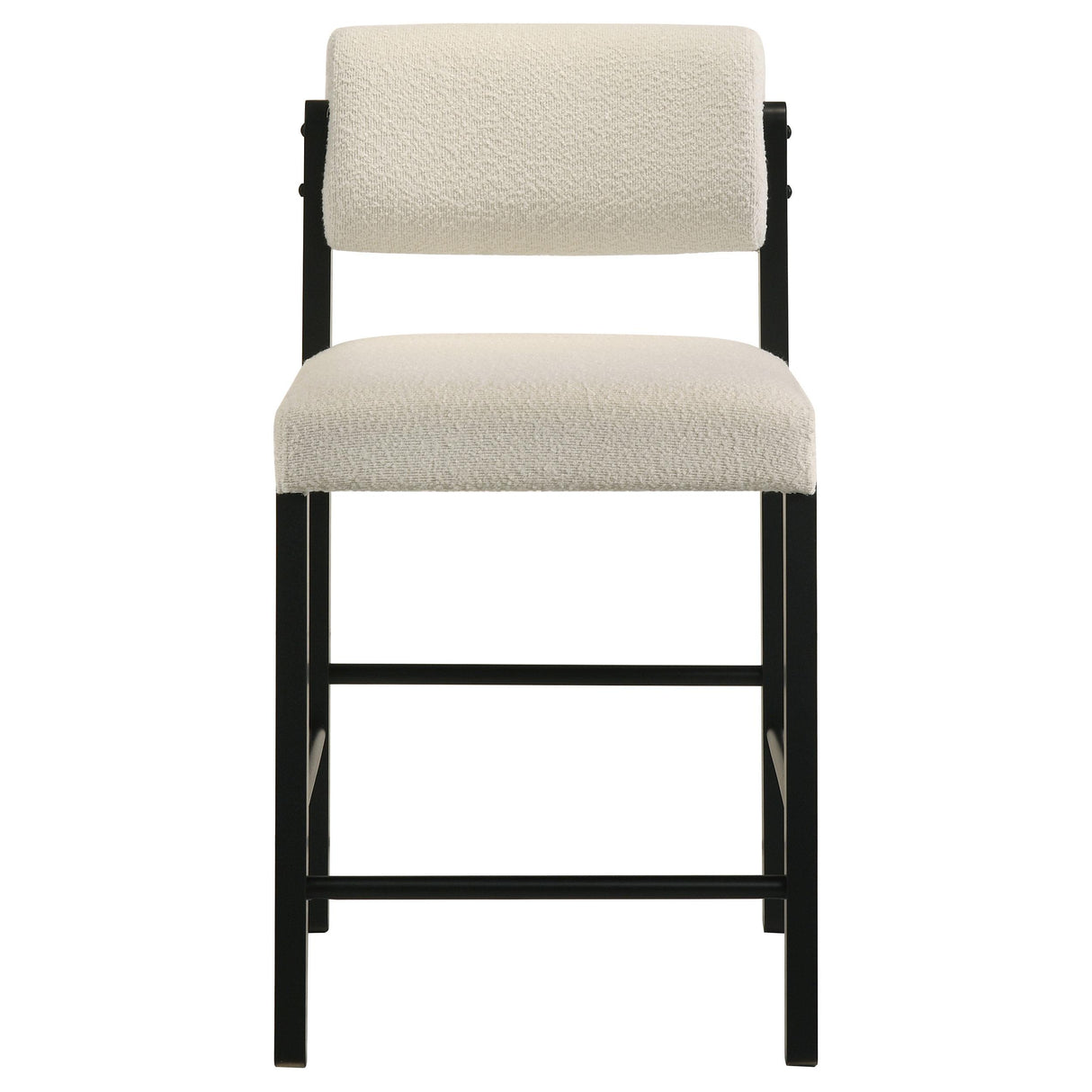 Kehoe Black / Cream Upholstered Counter Height Chair, Set of 2 from Coaster - Luna Furniture