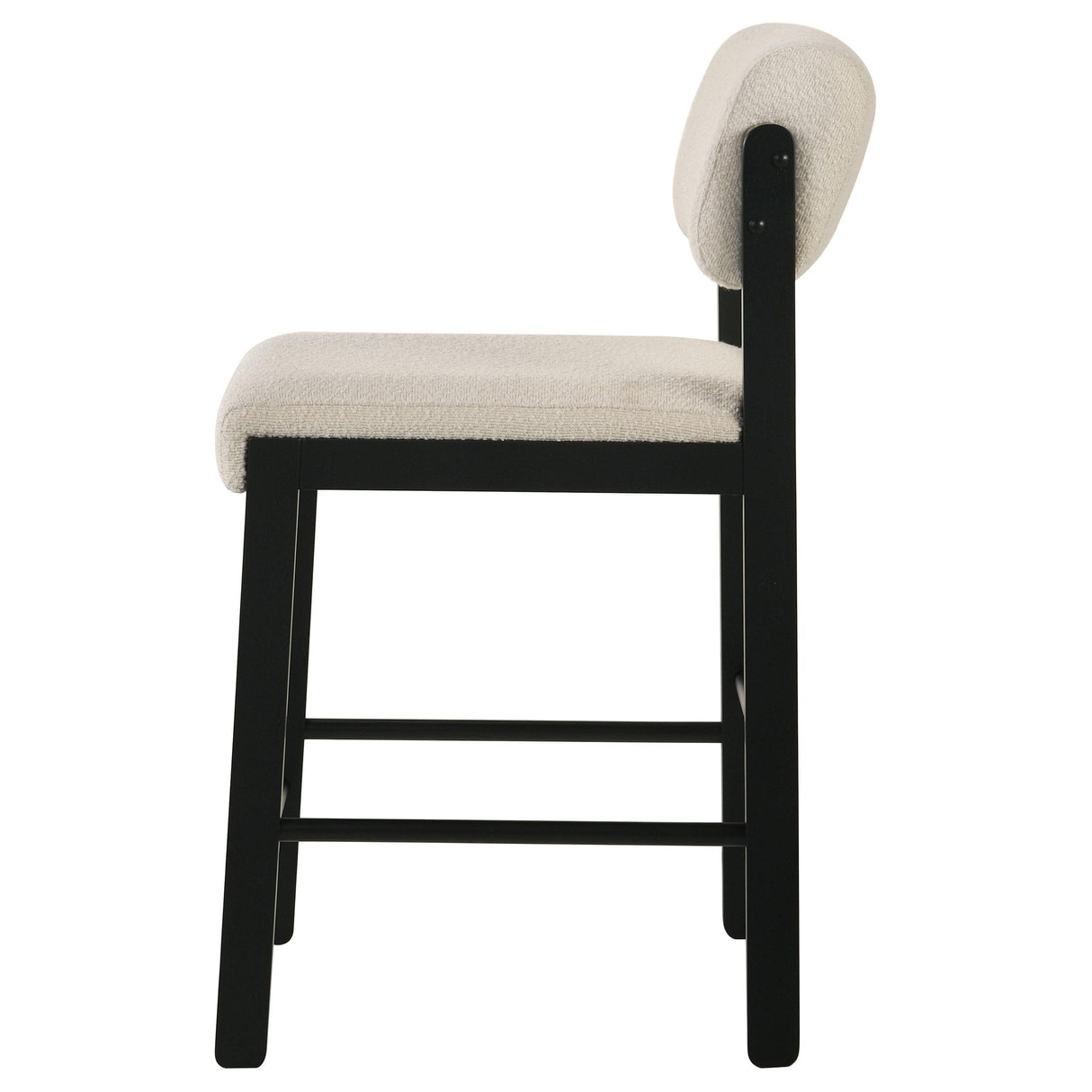 Kehoe Black / Cream Upholstered Counter Height Chair, Set of 2 from Coaster - Luna Furniture