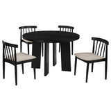 Strouse Black / Wheat 5-Piece Dining Set from Coaster - Luna Furniture