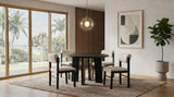 Strouse Black / Cream 5-Piece Dining Set from Coaster - Luna Furniture