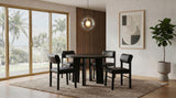 Strouse Black 5-Piece Dining Set from Coaster - Luna Furniture