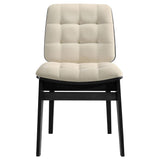Strouse Black / Cream 5-Piece Dining Set from Coaster - Luna Furniture