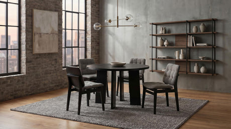 Strouse Black / Gray 5-Piece Dining Set from Coaster - Luna Furniture