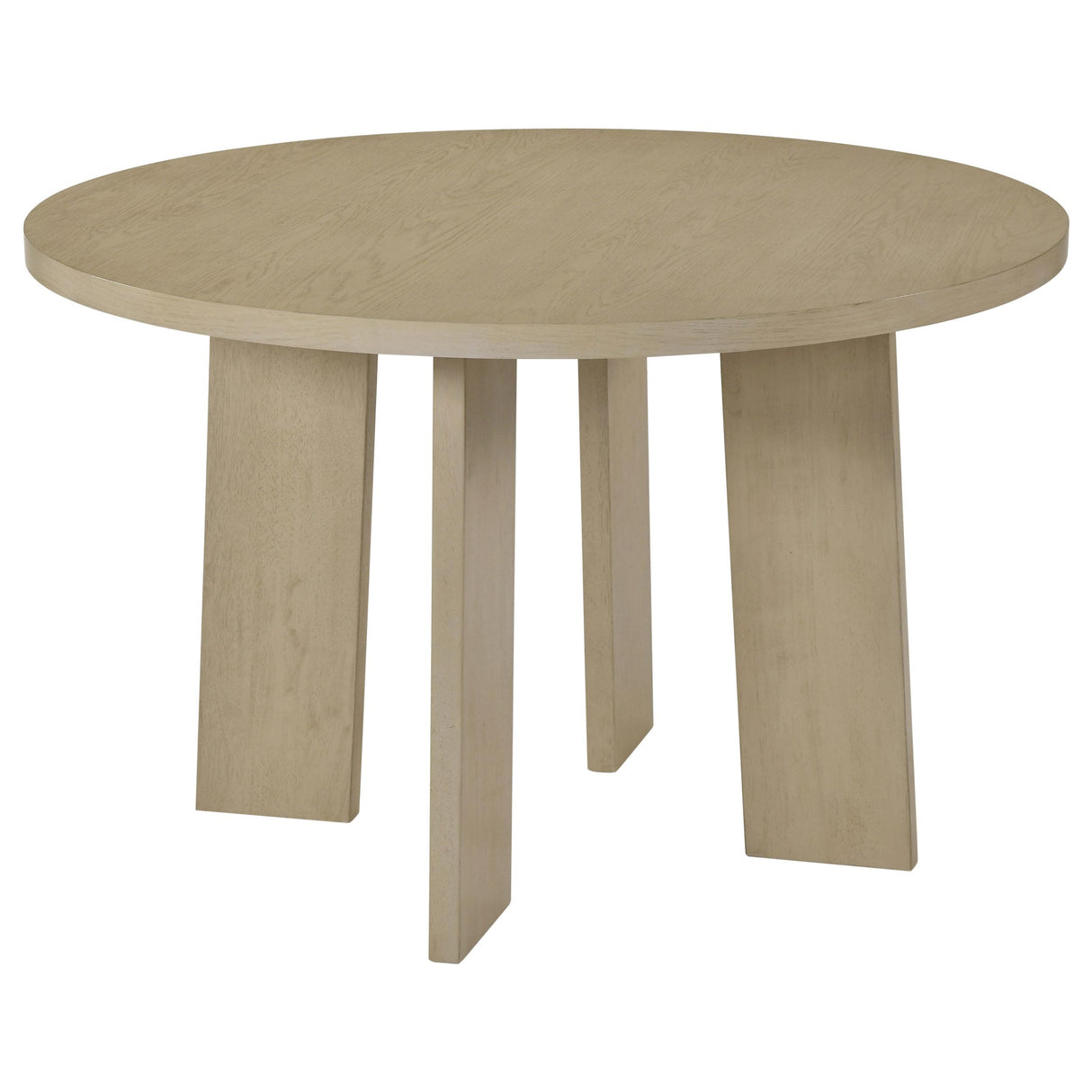 Strouse Cream and Natural Oak 5-Piece Dining Set from Coaster - Luna Furniture