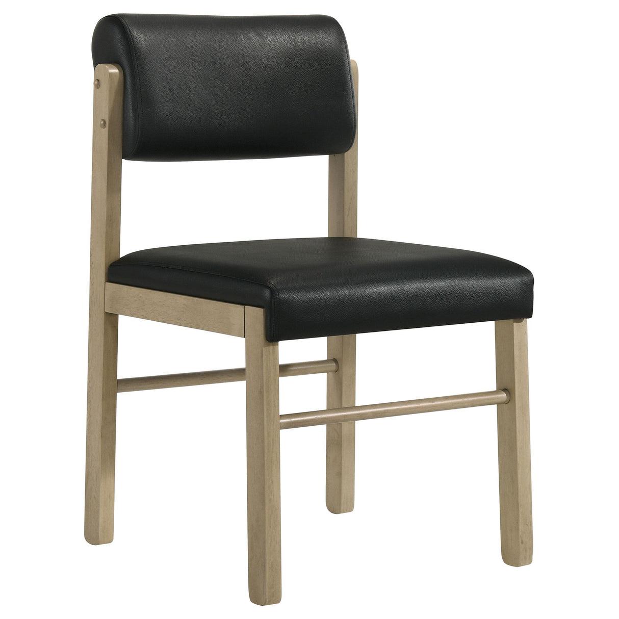 Strouse Black and Natural Oak 5-Piece Dining Set from Coaster - Luna Furniture