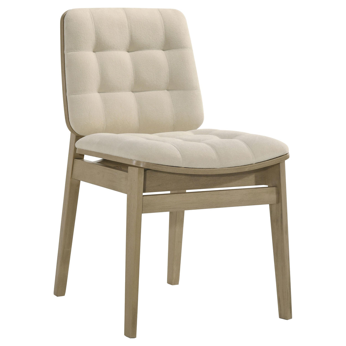 Strouse Cream and Natural Oak 5-Piece Dining Set from Coaster - Luna Furniture