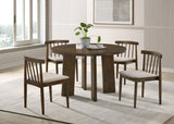 Strouse Walnut / Wheat 5-piece Dining Set from Coaster - Luna Furniture