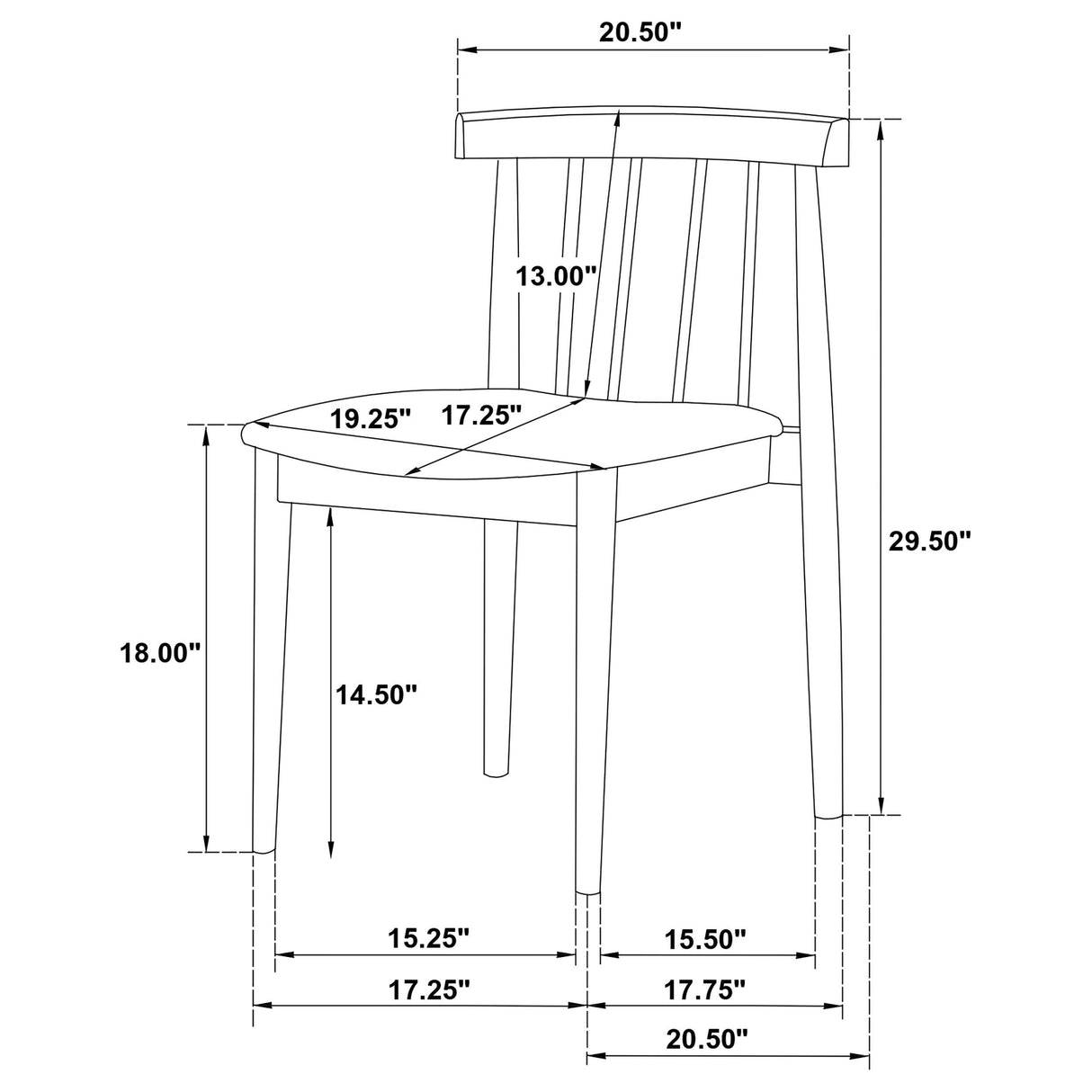 Strouse Walnut / Wheat 5-piece Dining Set from Coaster - Luna Furniture