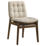 Strouse Walnut / Cream 5-piece Dining Set from Coaster - Luna Furniture