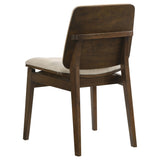 Strouse Walnut / Cream 5-piece Dining Set from Coaster - Luna Furniture