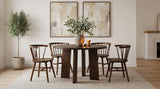 Strouse Walnut 5-Piece Dining Set from Coaster - Luna Furniture
