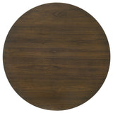 Strouse Walnut 47-inch Round Wood Dining Room Table from Coaster - Luna Furniture