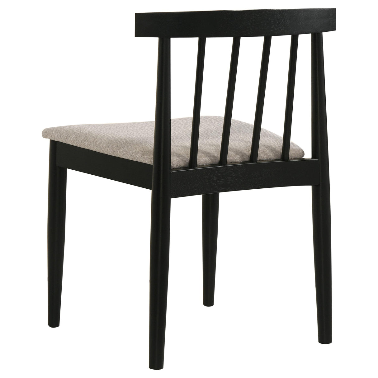 Cullen Black / Wheat Upholstered Dining Side Chair, Set of 2 from Coaster - Luna Furniture