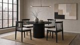 Cullen Black / Wheat Upholstered Dining Side Chair, Set of 2 from Coaster - Luna Furniture