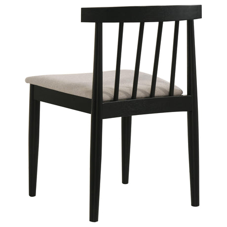 Decker Black / Wheat 7-Piece 82-inch Rectangular Dining Set from Coaster - Luna Furniture