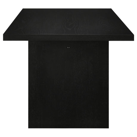 Decker Black / Cream 7-Piece 82-inch Rectangular Dining Set from Coaster - Luna Furniture