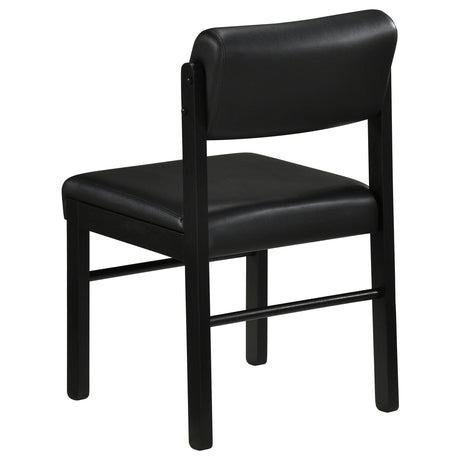 Decker Black 7-Piece 82-inch Rectangular Dining Set from Coaster - Luna Furniture