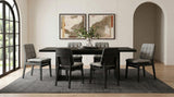 Decker Black / Gray 7-Piece 82-inch Rectangular Dining Set from Coaster - Luna Furniture