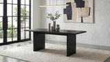 Decker Black 82-inch Rectangular Wood Dining Table from Coaster - Luna Furniture
