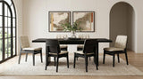 Decker Black 82-inch Rectangular Wood Dining Table
