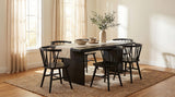 Decker Black 82-inch Rectangular Wood Dining Table