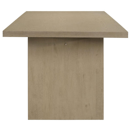 Decker Wheat and Natural Oak 7-Piece 82-inch Rectangular Dining Set from Coaster - Luna Furniture