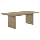 Decker Grey and Natural Oak 7-piece 82-inch Rectangular Dining Set from Coaster - Luna Furniture