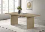 Decker Natural Oak 82-inch Rectangular Wood Dining Table from Coaster - Luna Furniture