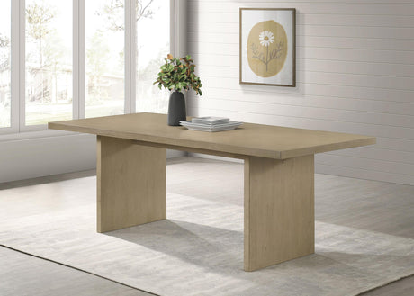 Decker Natural Oak 82-inch Rectangular Wood Dining Table from Coaster - Luna Furniture