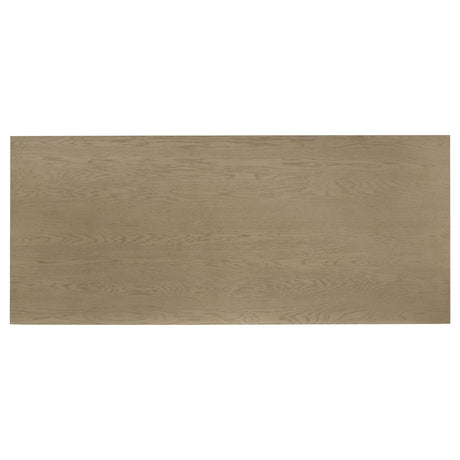 Decker Natural Oak 82-inch Rectangular Wood Dining Table from Coaster - Luna Furniture